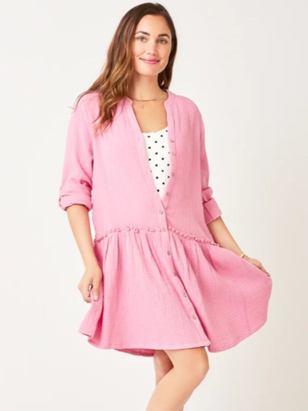 Carve Designs Women's Blair Dress in Light Fuchsia Size XS